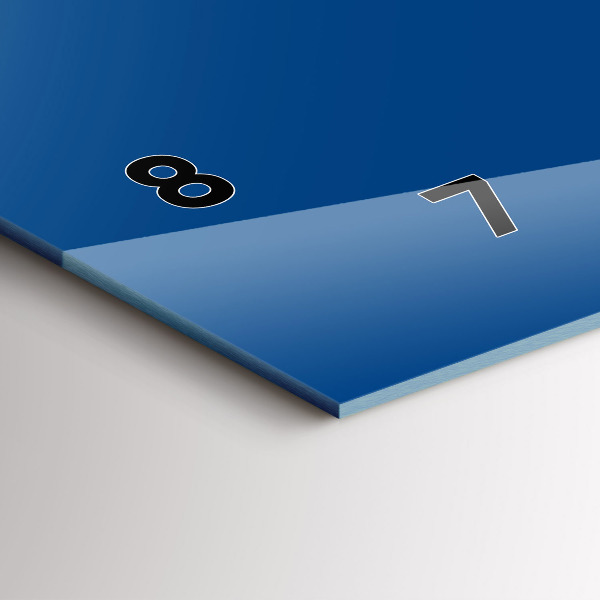 Vízszintes üvegóra Kék szín