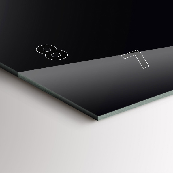 Vízszintes üvegóra Szín fekete