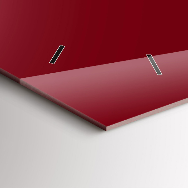 Vízszintes üvegóra Bordó színű