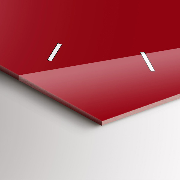 Vízszintes üvegóra Piros szín