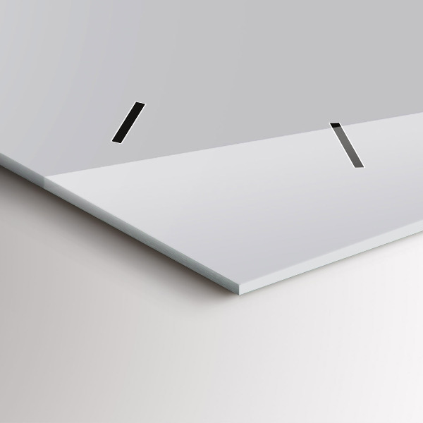 Vízszintes üvegóra Szín világos szürke