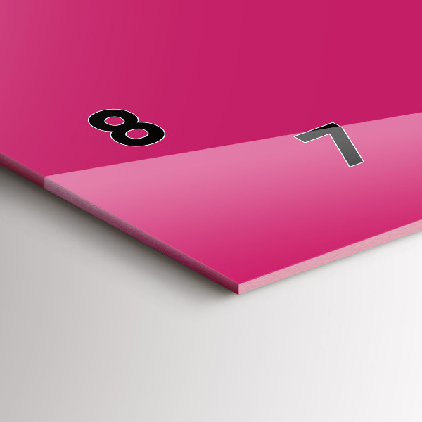 Vízszintes üvegóra Színe erős rózsaszín