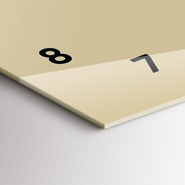 Vízszintes üvegóra Bézs színű