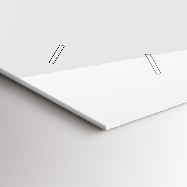 Vízszintes üvegóra Színe sötét fehér