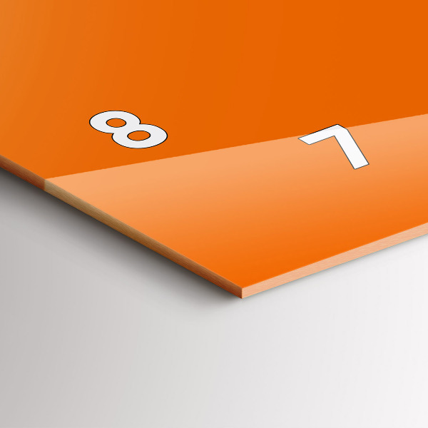 Vízszintes üvegóra Narancs színű