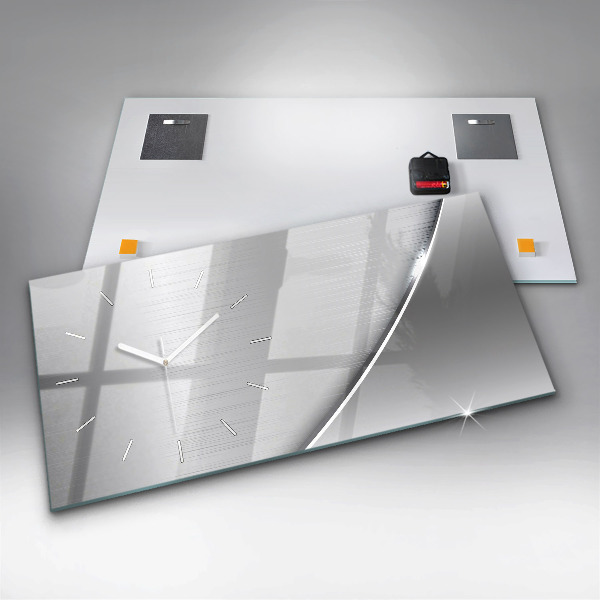 Vízszintes üvegóra Ezüst mintás