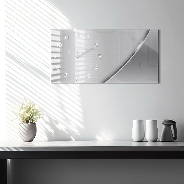 Vízszintes üvegóra Ezüst mintás