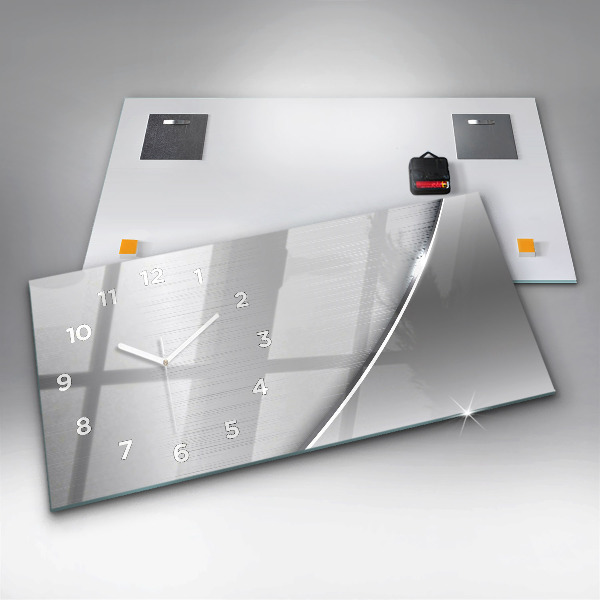 Vízszintes üvegóra Ezüst mintás