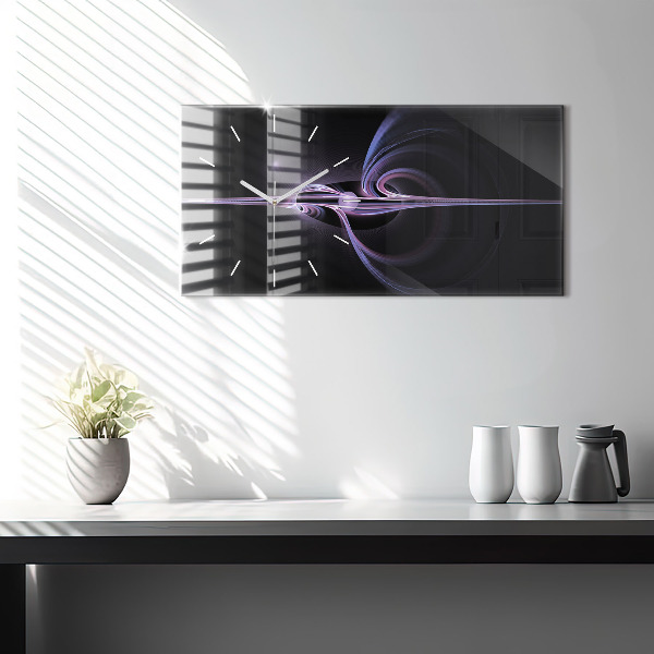 Vízszintes üvegóra Lila absztrakció