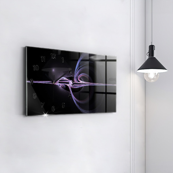 Vízszintes üvegóra Lila absztrakció