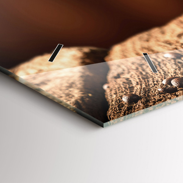 Vízszintes üvegóra Egy csésze kávét