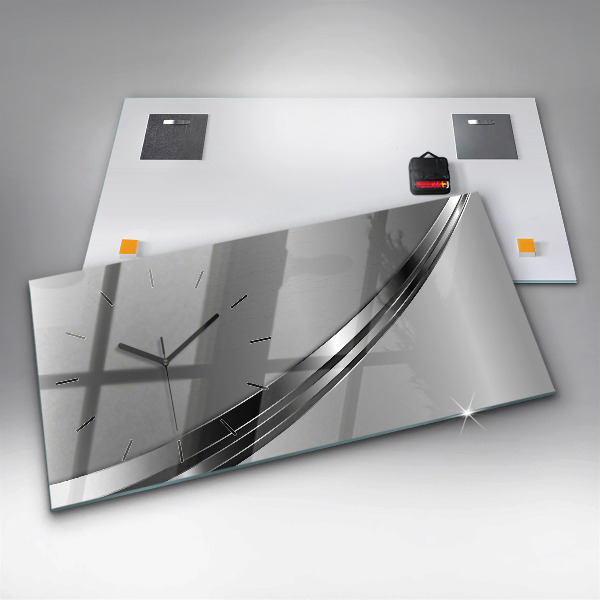 Vízszintes üvegóra Ezüst vonalak