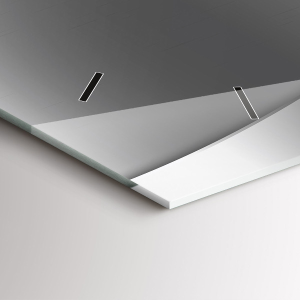 Vízszintes üvegóra Ezüst vonalak