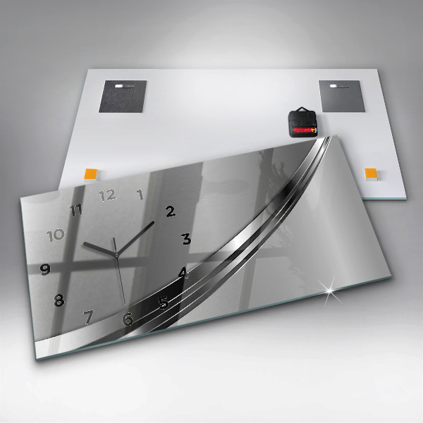 Vízszintes üvegóra Ezüst vonalak