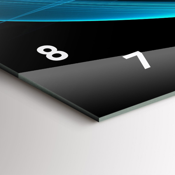 Vízszintes üvegóra Kék absztrakció