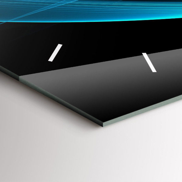 Vízszintes üvegóra Kék absztrakció