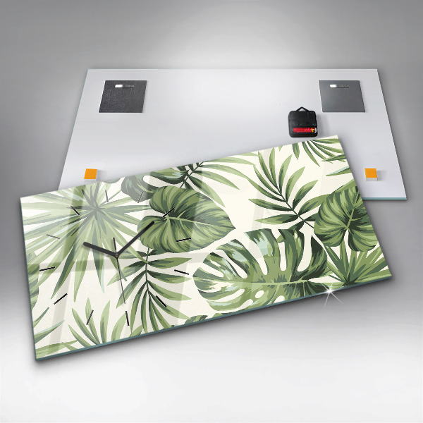 Vízszintes üvegóra Trópusi minta