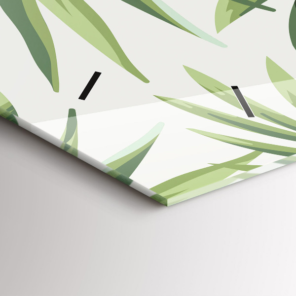 Vízszintes üvegóra Trópusi minta