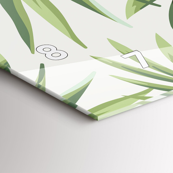 Vízszintes üvegóra Trópusi minta