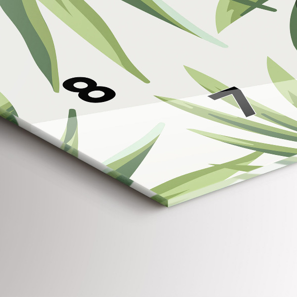 Vízszintes üvegóra Trópusi minta