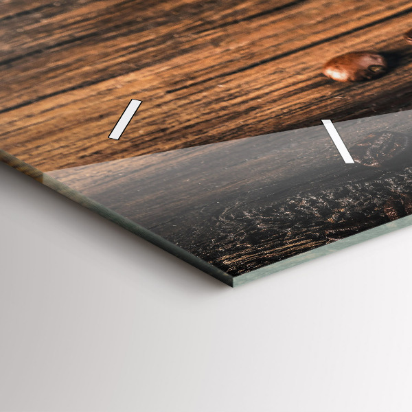 Vízszintes üvegóra Csésze és kávébab