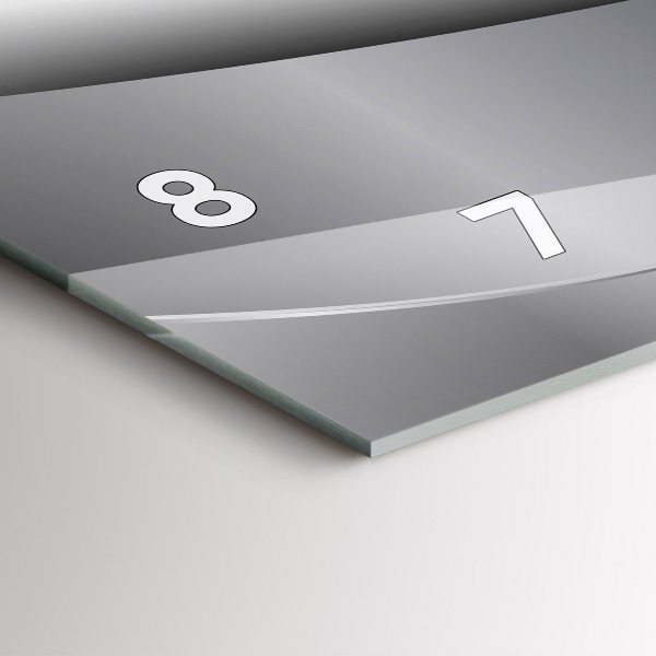 Vízszintes üvegóra Ezüst absztrakció