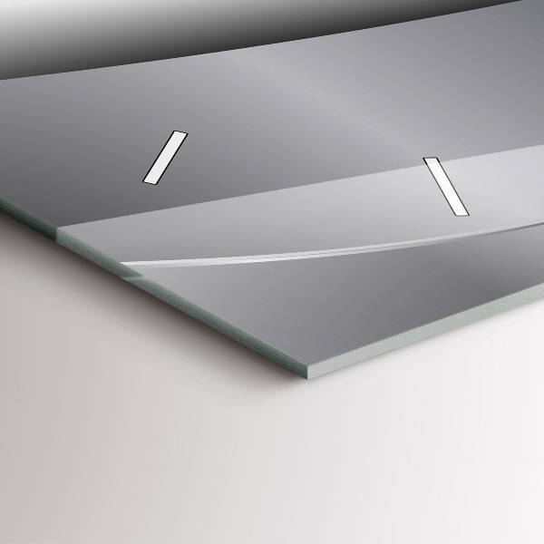 Vízszintes üvegóra Ezüst absztrakció