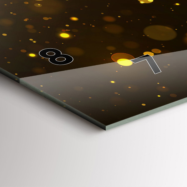 Vízszintes üvegóra Arany por