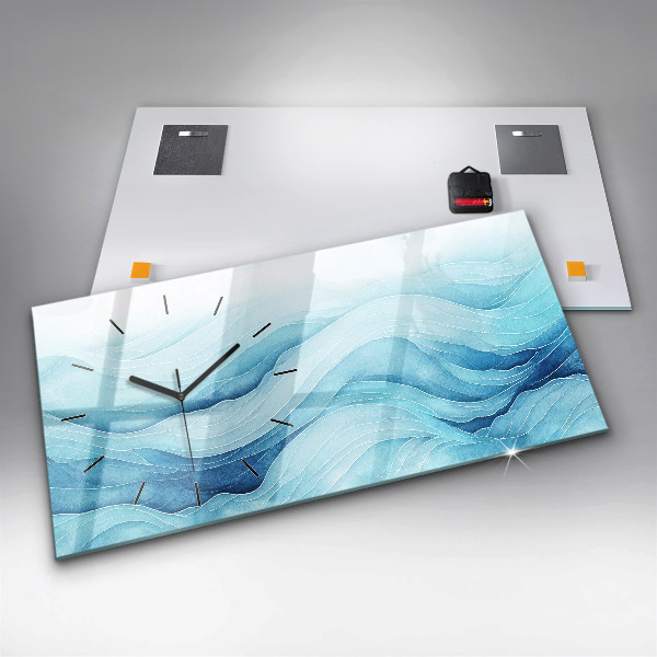 Vízszintes üvegóra Kék felhők