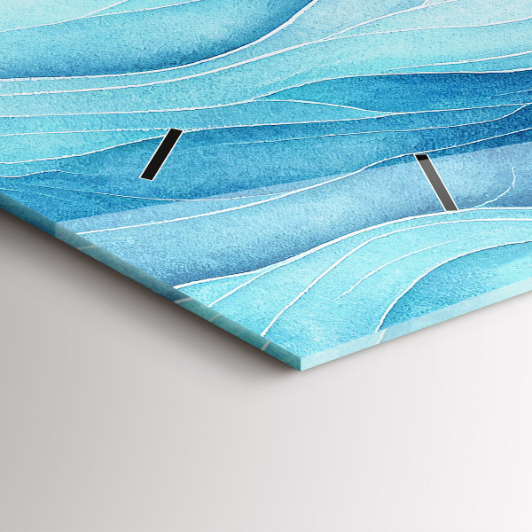 Vízszintes üvegóra Kék felhők