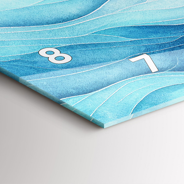 Vízszintes üvegóra Kék felhők