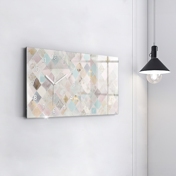 Vízszintes üvegóra Színes csempe