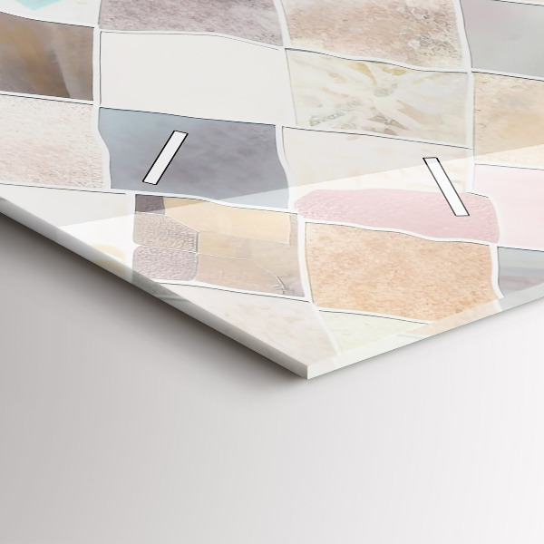 Vízszintes üvegóra Színes csempe