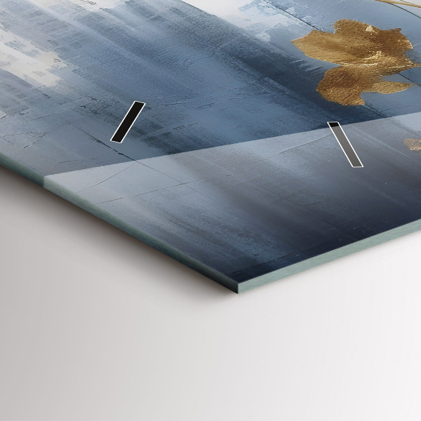 Vízszintes üvegóra Absztrakt virágok