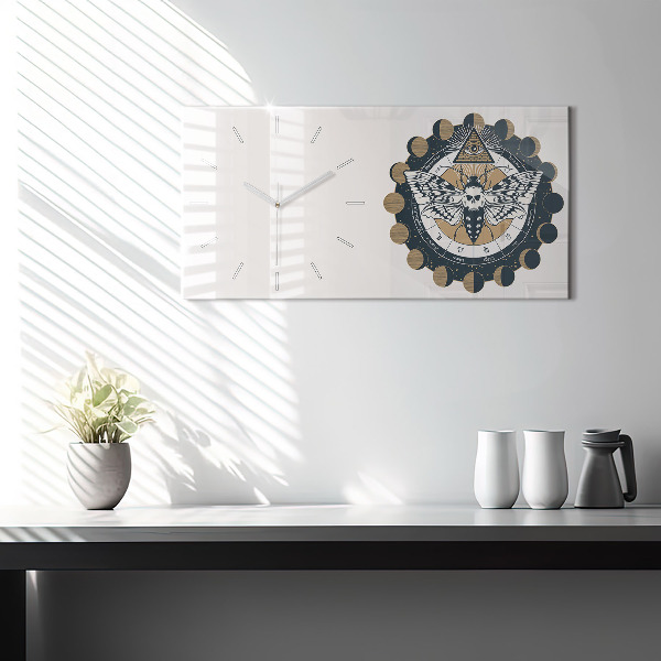 Vízszintes üvegóra Holdfázisok és a szem