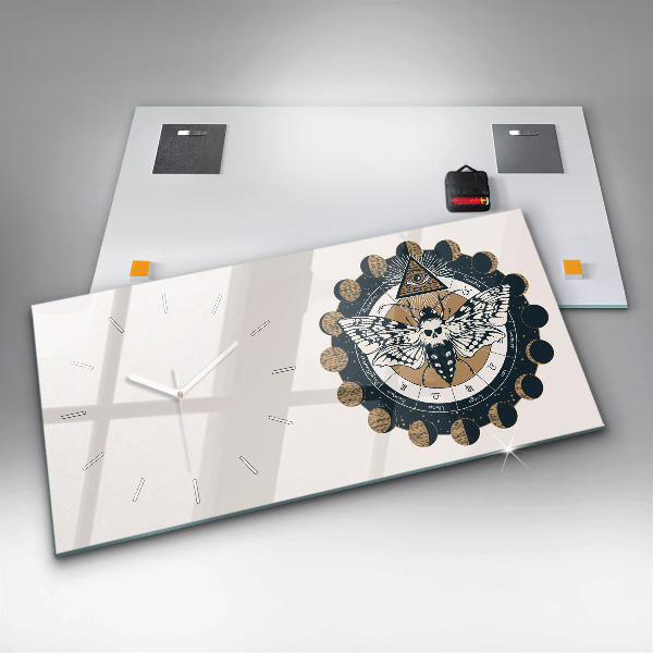 Vízszintes üvegóra Holdfázisok és a szem