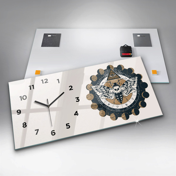 Vízszintes üvegóra Holdfázisok és a szem