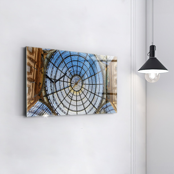 Vízszintes üvegóra Milánói bevásárlóközpont