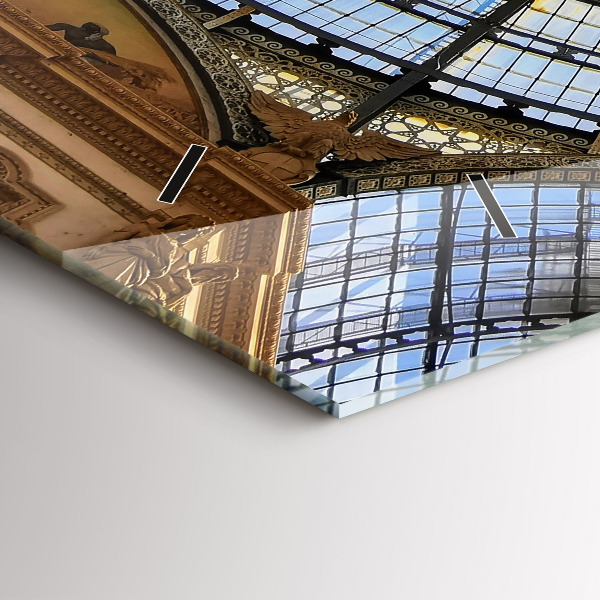 Vízszintes üvegóra Milánói bevásárlóközpont