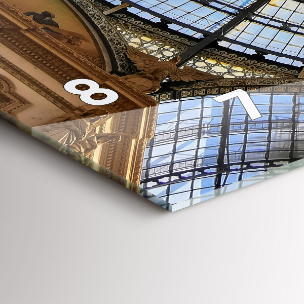 Vízszintes üvegóra Milánói bevásárlóközpont