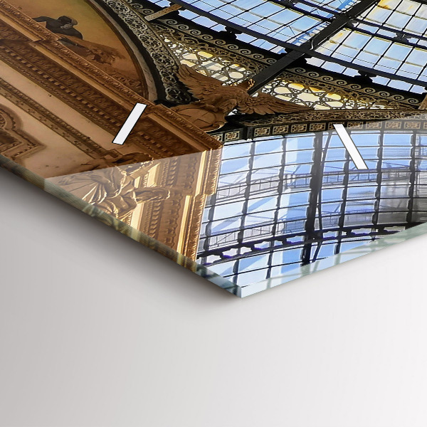 Vízszintes üvegóra Milánói bevásárlóközpont