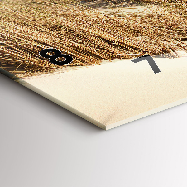 Vízszintes üvegóra Kilátás a tengerpartra