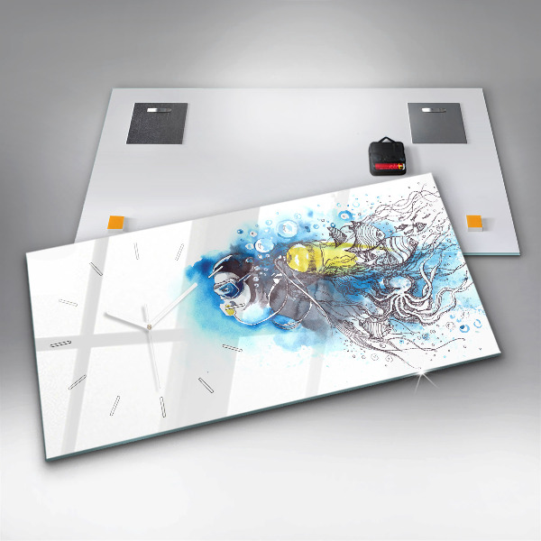 Vízszintes üvegóra Víz alatti halak élete