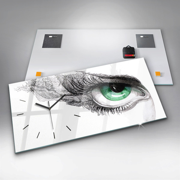 Vízszintes üvegóra Az emberi szem absztrakciója