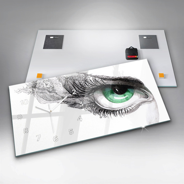 Vízszintes üvegóra Az emberi szem absztrakciója