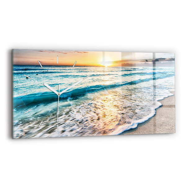 Vízszintes üvegóra Strand, tenger és homok