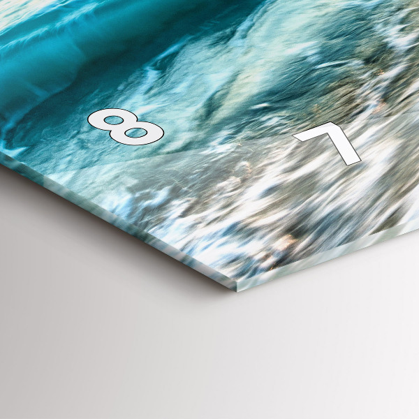 Vízszintes üvegóra Strand, tenger és homok