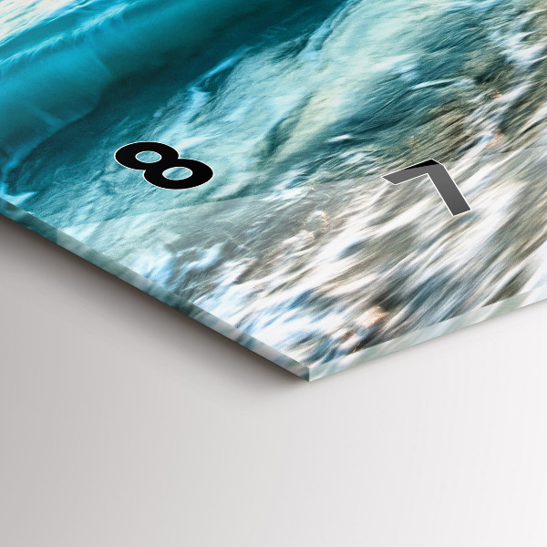 Vízszintes üvegóra Strand, tenger és homok