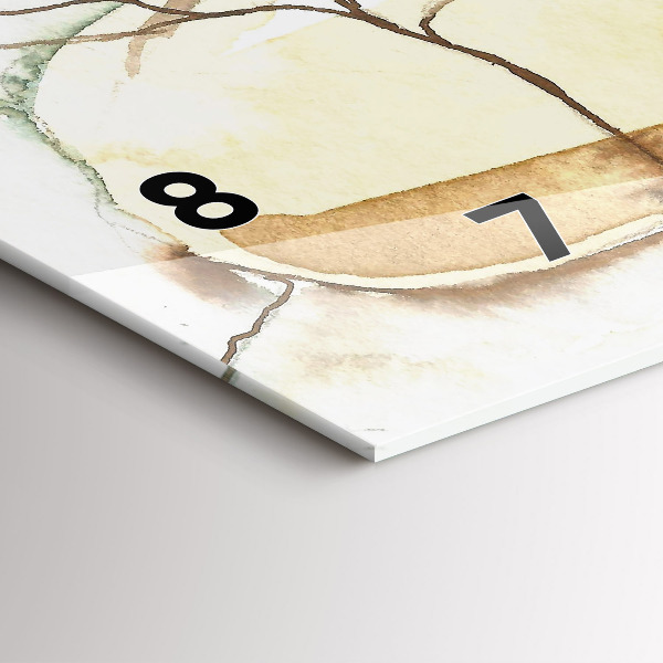 Vízszintes üvegóra Egy nő portréja