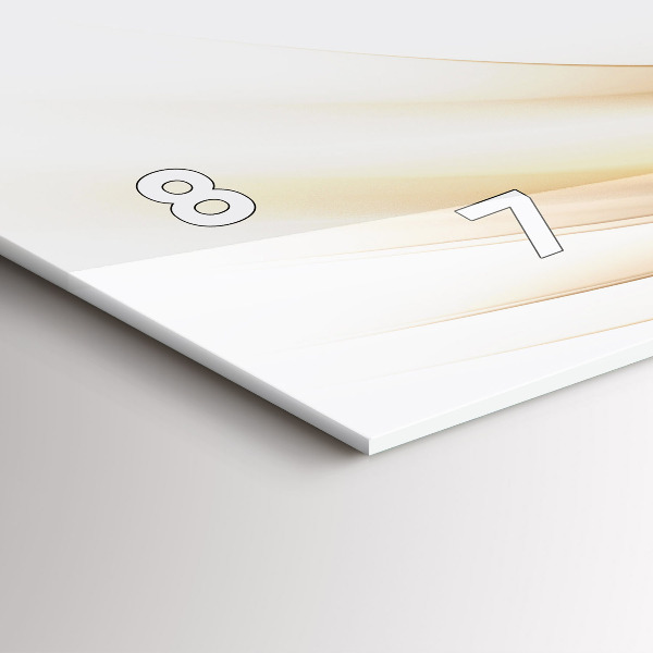 Vízszintes üvegóra Arany absztrakció